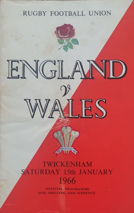England v Wales (1966, Jan 15th) Fair Copy