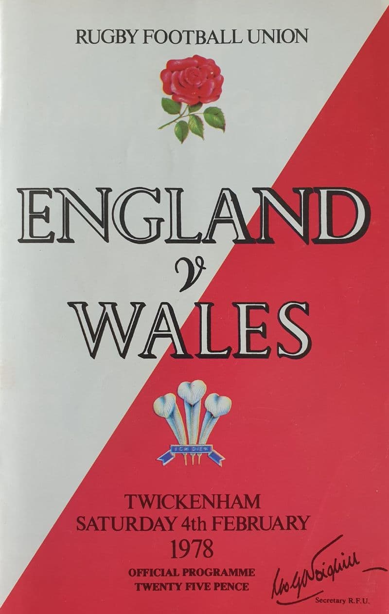 England v Wales (1978, Feb 4th)