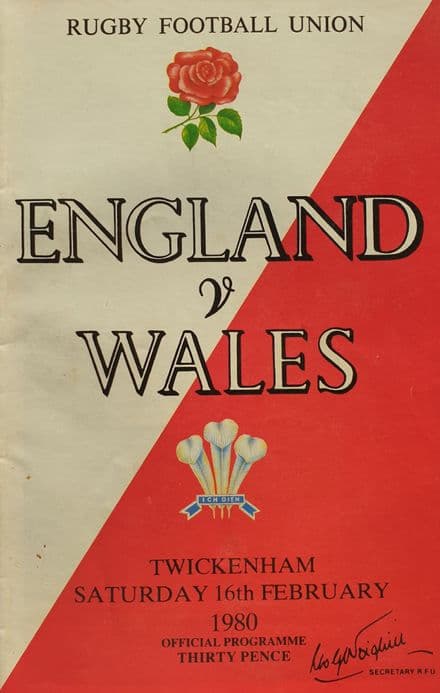 England v Wales (1980, Feb 16th)