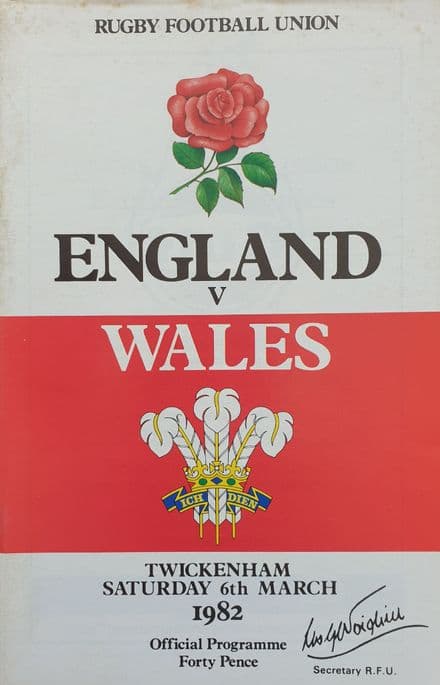 England v Wales (1982, 6th Mar)