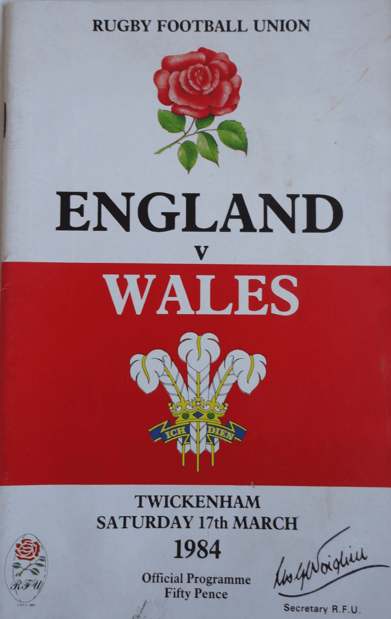 England v Wales (1984, 17th March)