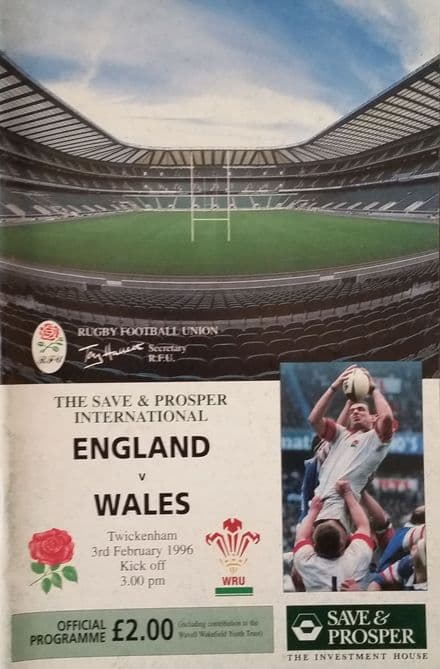 England v Wales (1996, 3rd February)