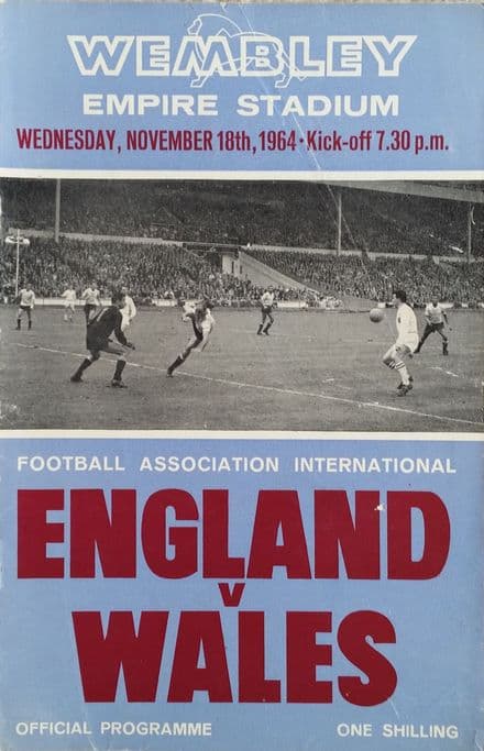England v Wales, British Home Championships (1964, Nov 18th)