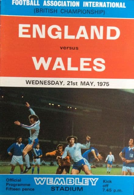 England v Wales, British Home Championships (1975, May 21st)