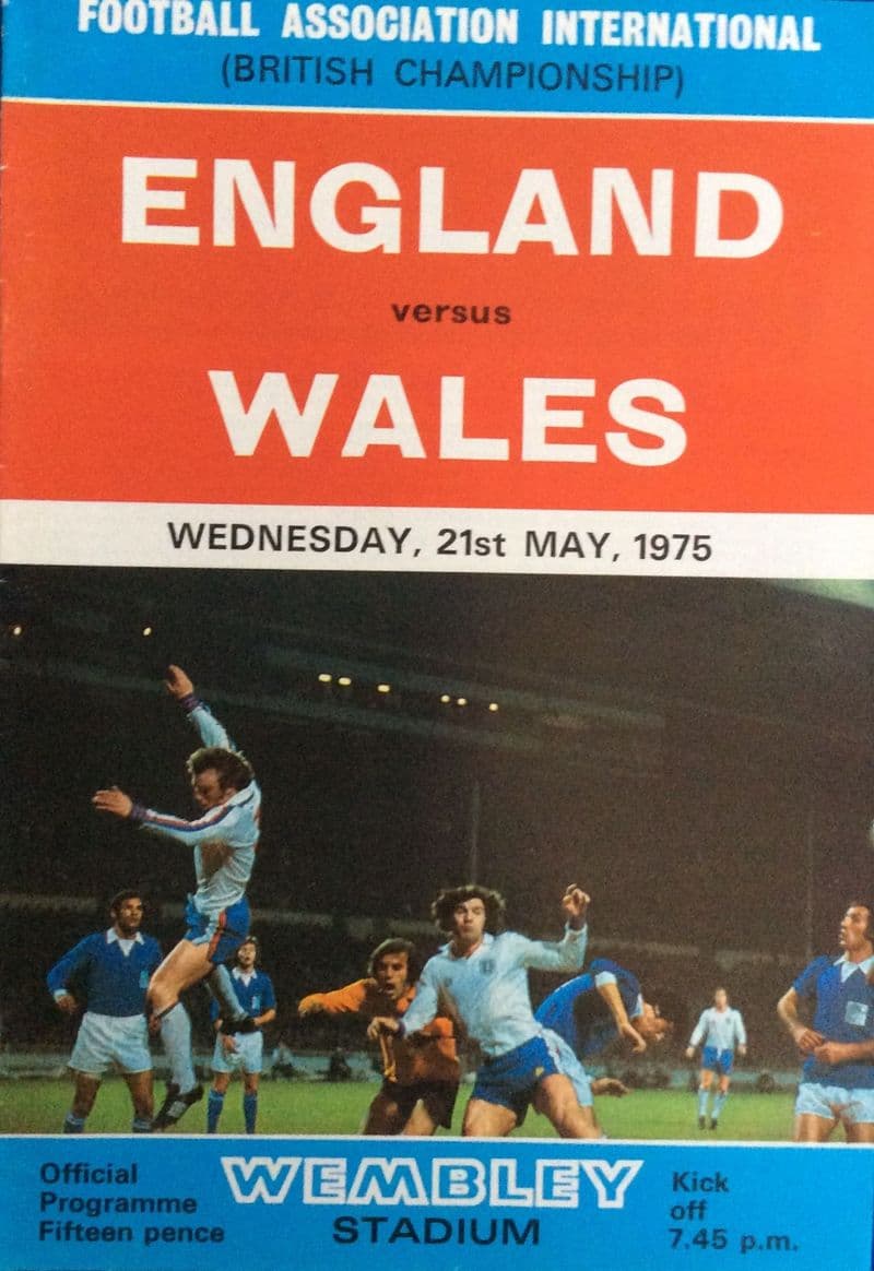 England v Wales, British Home Championships (1975, May 21st)
