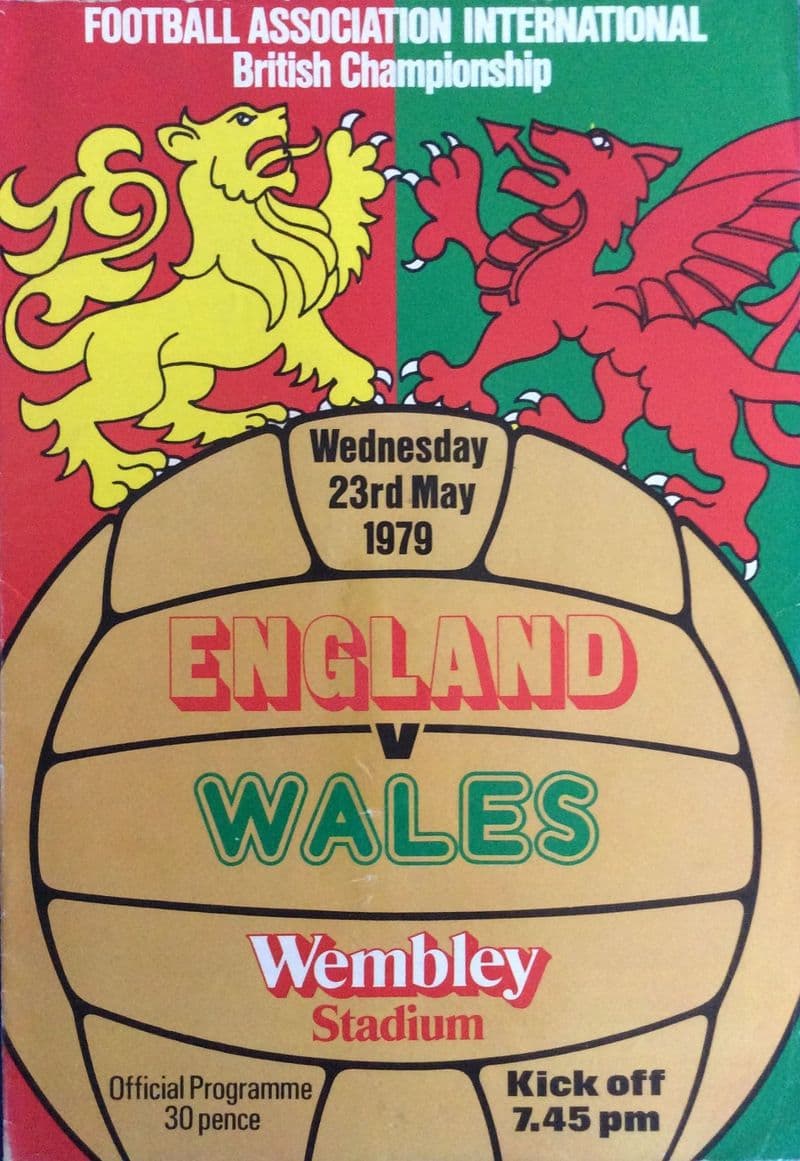 England v Wales, British Home Championships (1979, May 23rd)