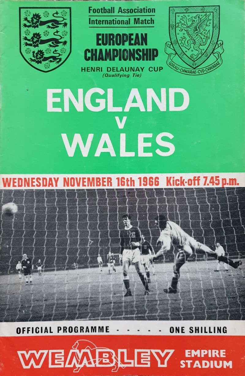 England v Wales, European Championship (1966, 16th Nov)