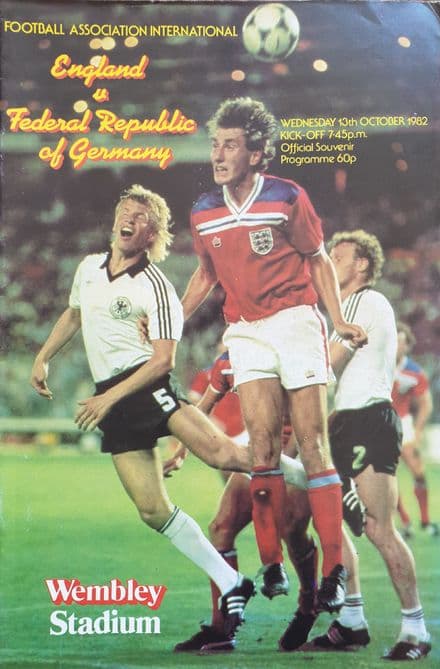 England v West Germany, Friendly (1982, Oct 13th)