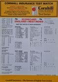 England v West Indies (1991, Jun 6th-10th) 1st Test & Scorecard