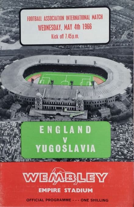 England v Yugoslavia, Friendly (1966, 4th May)