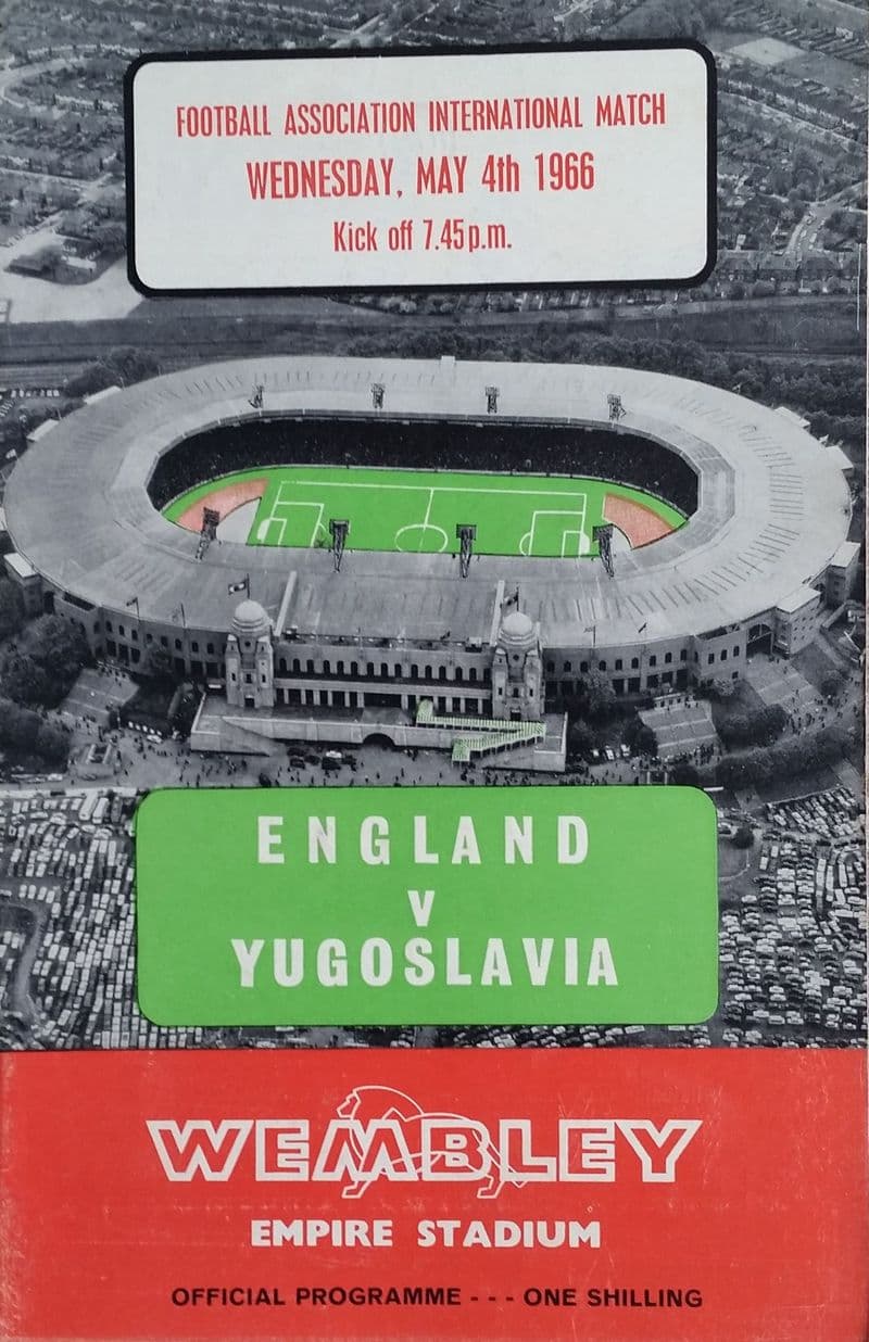 England v Yugoslavia, Friendly (1966, 4th May)