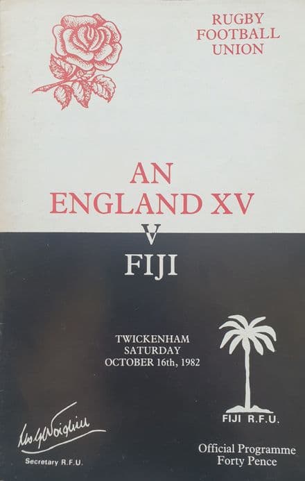 England XV v Fiji (1982, Oct 16th)