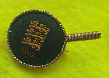 English Table Tennis 100 Embroidered Pin Badge