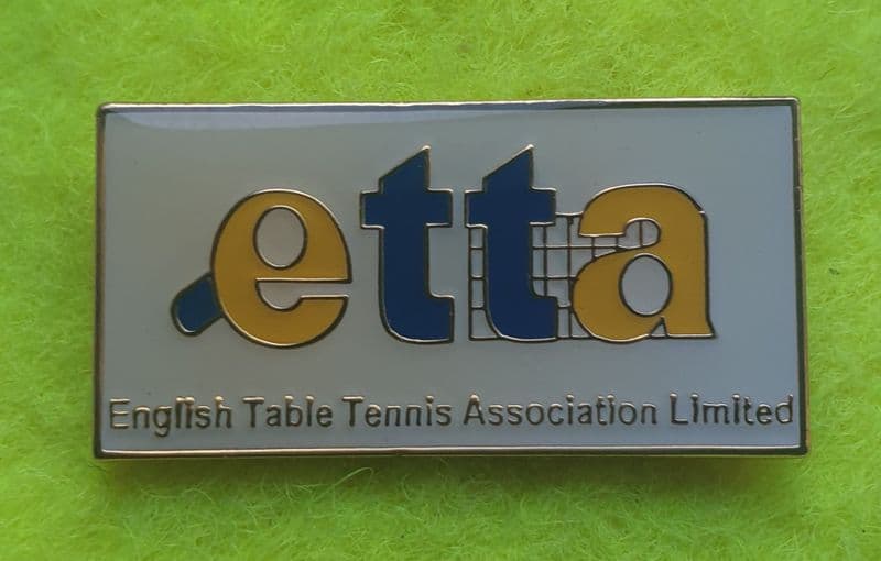 English Table Tennis Association Limited Enamel Pin Badge