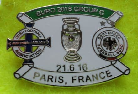 EURO 2016, Northern Ireland v Germany Enamel Pin Badge