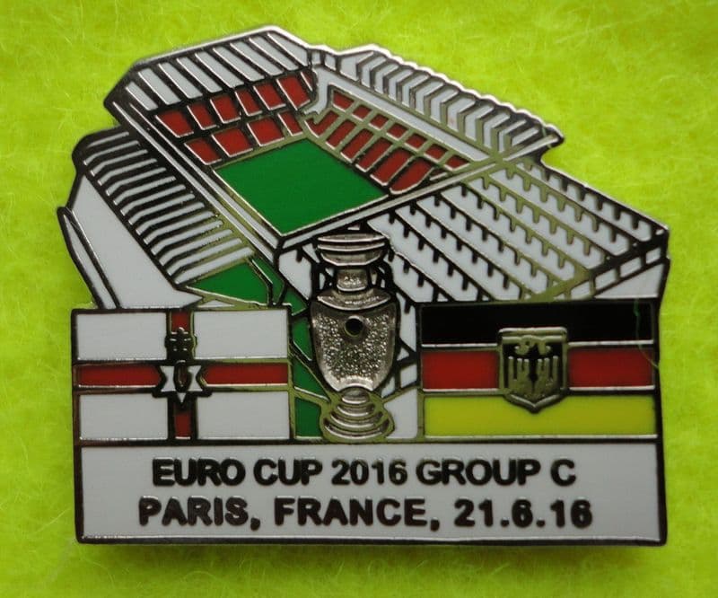 EURO 2016, Northern Ireland v Germany (Stadium) Enamel Pin Badge