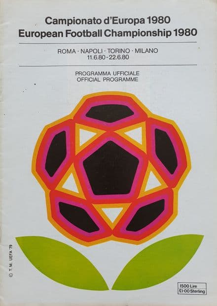 European Football Championships 1980 Official Programme