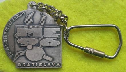European Table Tennis Championships 96 Metal Key Ring
