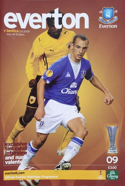 Everton v Benfica, Europa League (2009, Nov 5th)