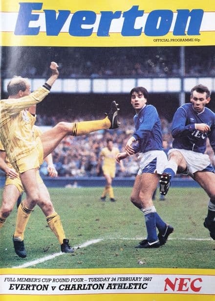 Everton v Charlton, Full Members Cup (1987 Feb 24th)