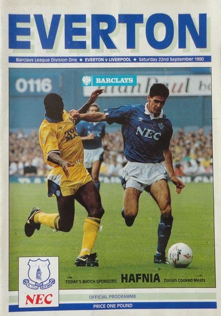 Everton v Liverpool, Div 1 (1990, Sep 22nd)