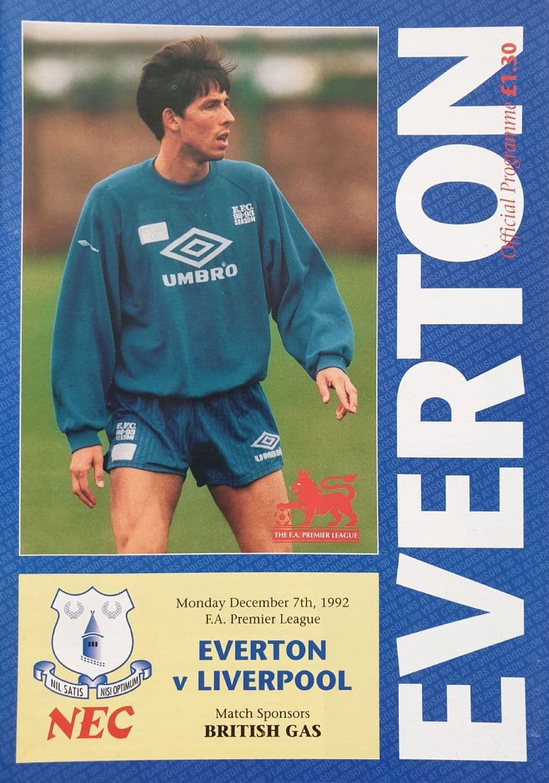 Everton v Liverpool, Prem Lge (1992, Dec 7th)
