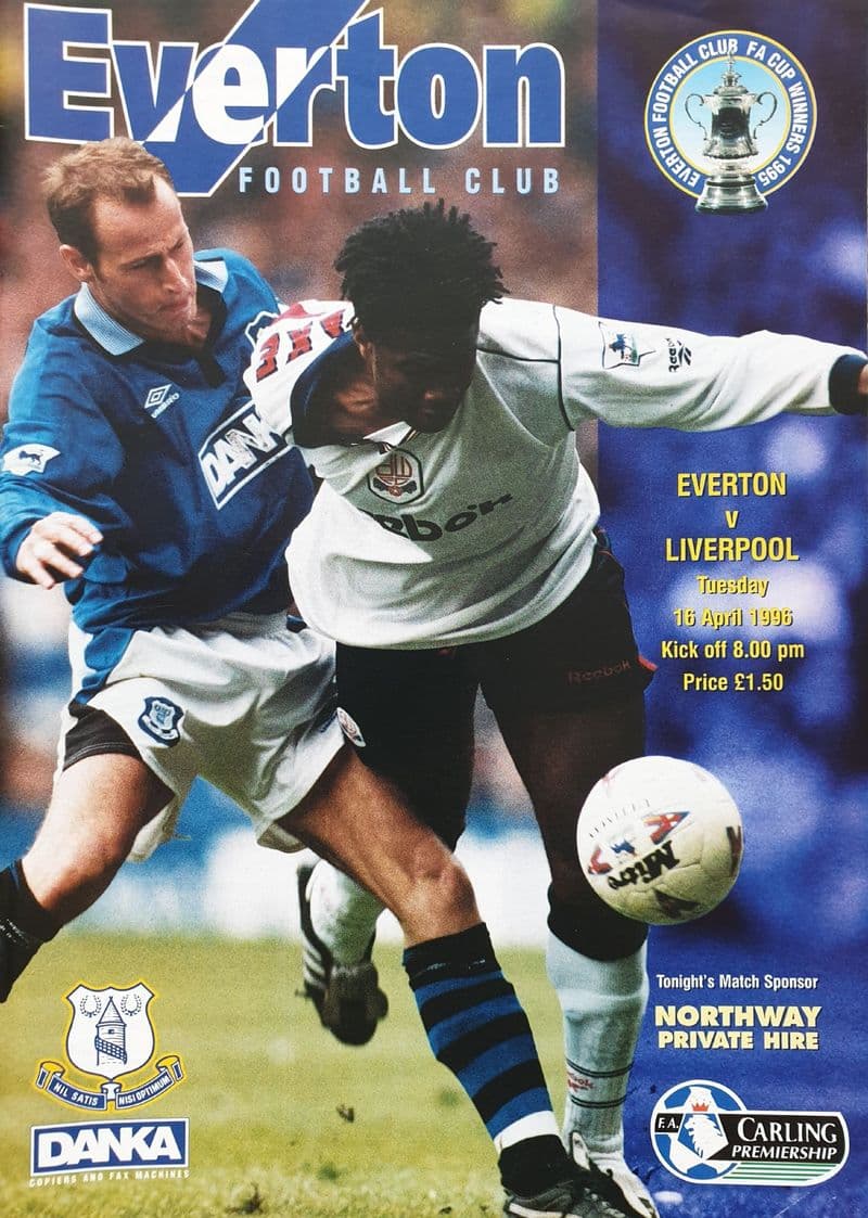 Everton v Liverpool, Prem Lge (1996, April 16th)