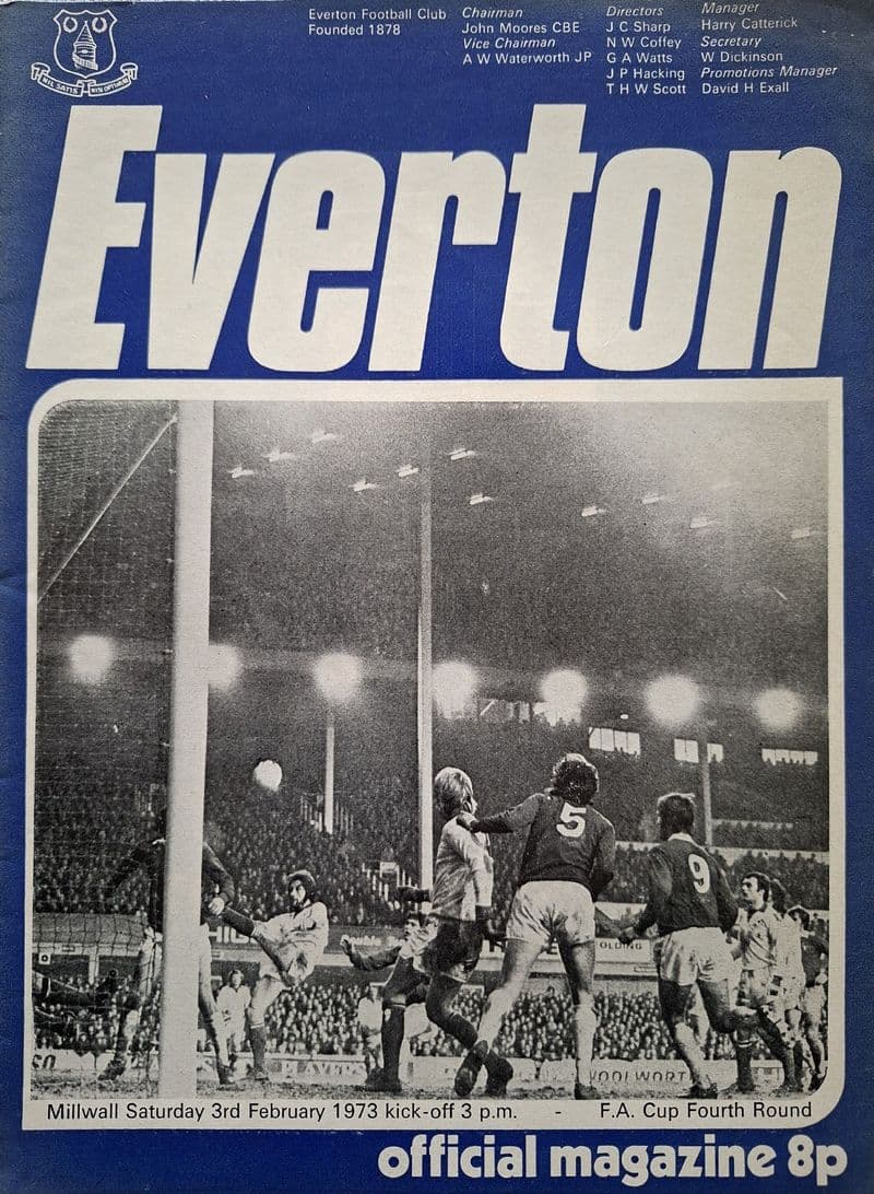 Everton v Millwall, FA Cup (1973, Feb 3rd)