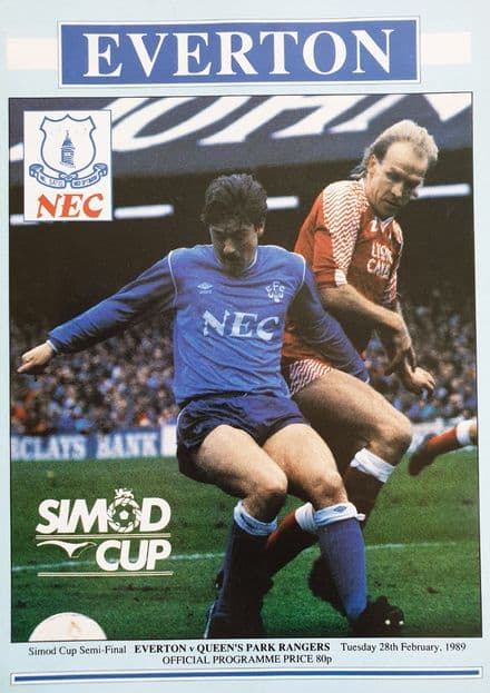 Everton v QPR, Simod Cup (1989, Feb 28th)