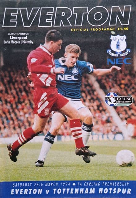 Everton v Tottenham, Prem (1994, Mar 26th)