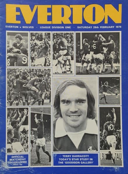 Everton v Wolves, Div 1 (1976, Feb 28th)