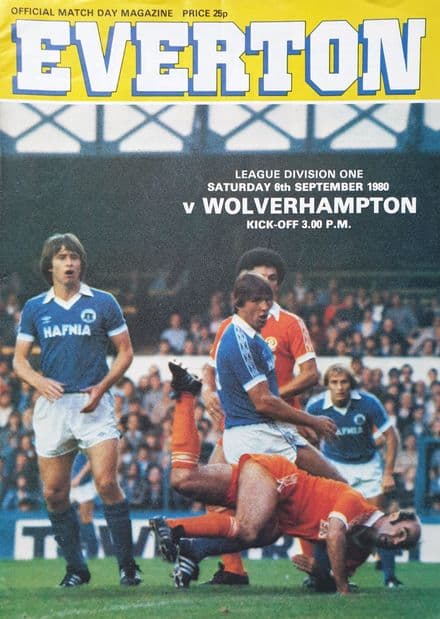 Everton v Wolves, Div 1 (1980, Sep 6th)