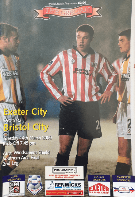 Exeter v Bristol City, Auto Windscreens (2000, Mar 14th)