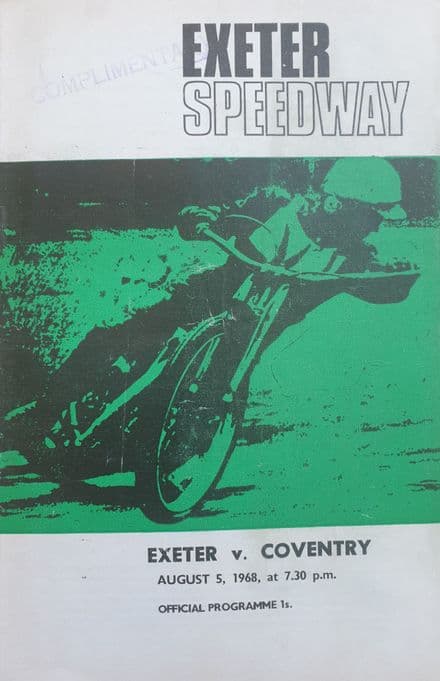 Exeter v Coventry (1968, Aug 5th)