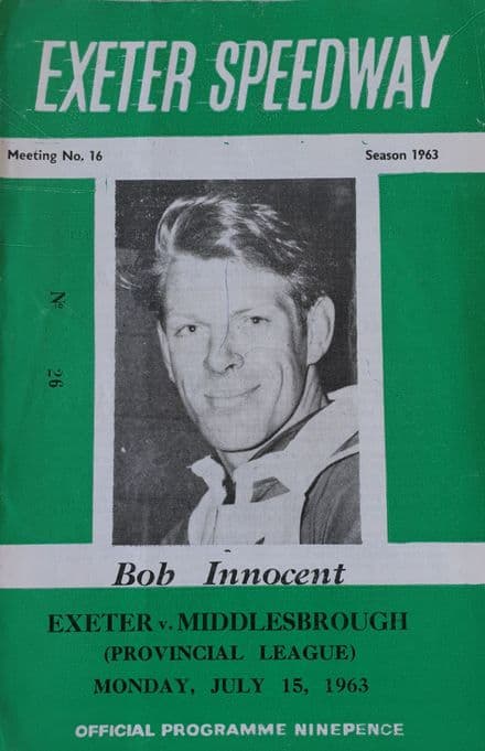 Exeter v Middlesbrough (1963, Jul 15th)