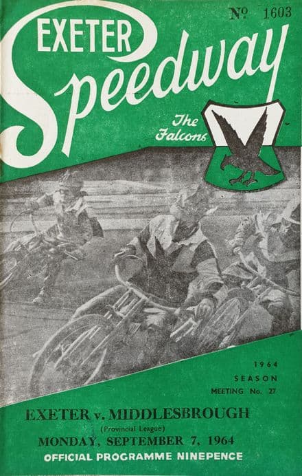 Exeter v Middlesbrough (1964, Sep 7th)