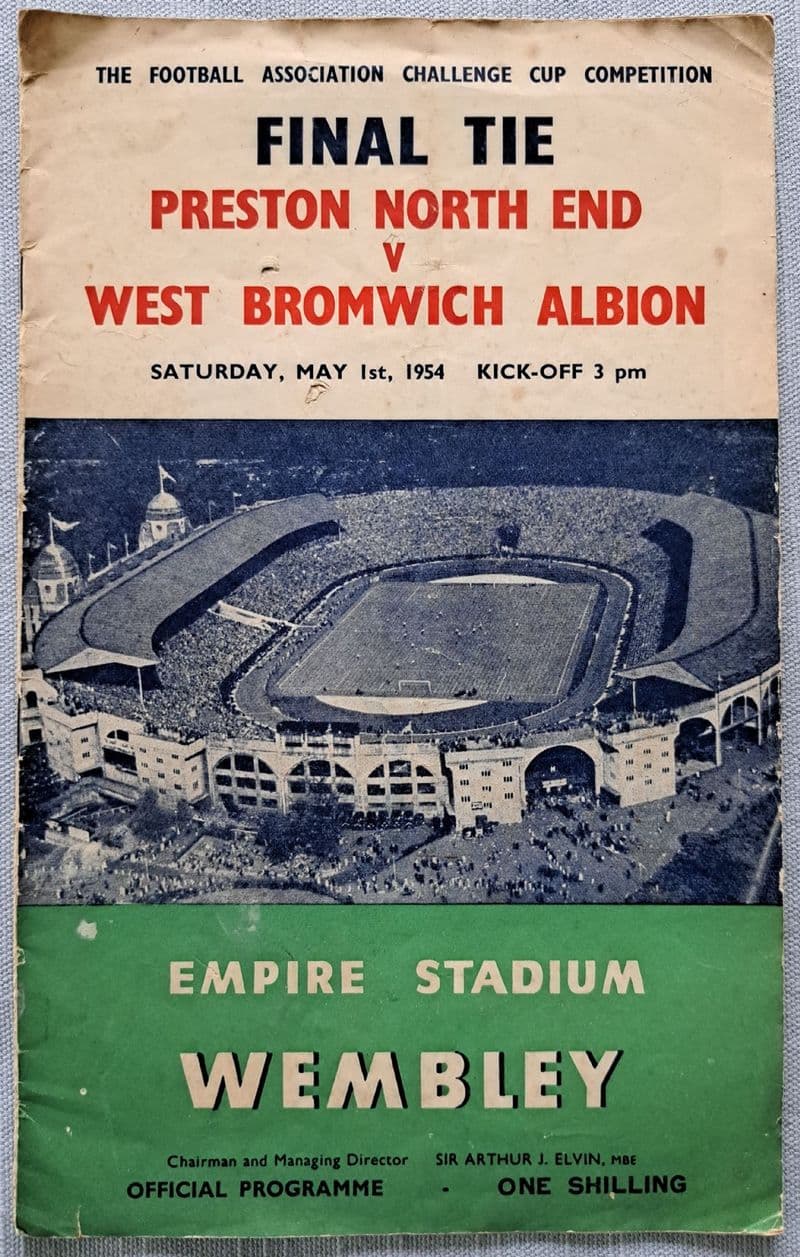 FA Cup Final 1954, Preston North End v WBA (May 1st)