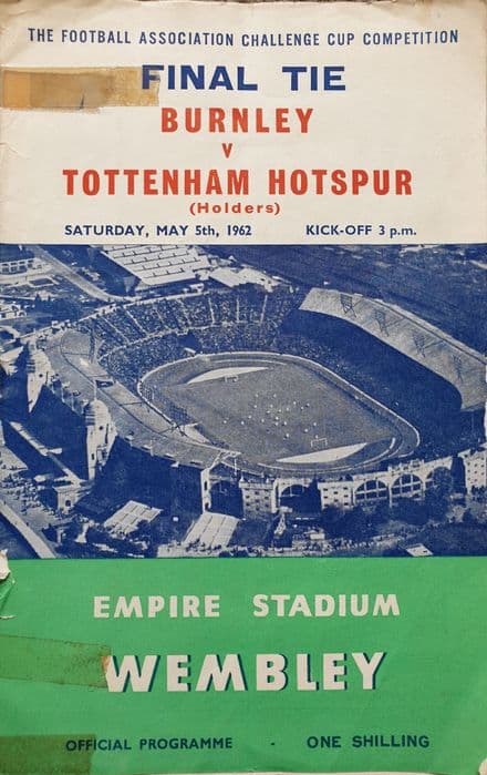 FA Cup Final 1962, Burnley v Tottenham Hotspur (May 5th)