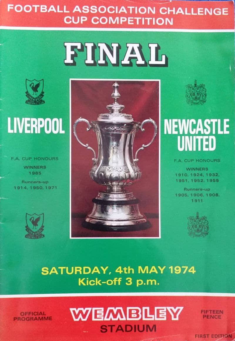 FA Cup Final 1974, Liverpool v Newcastle United (May 4th)