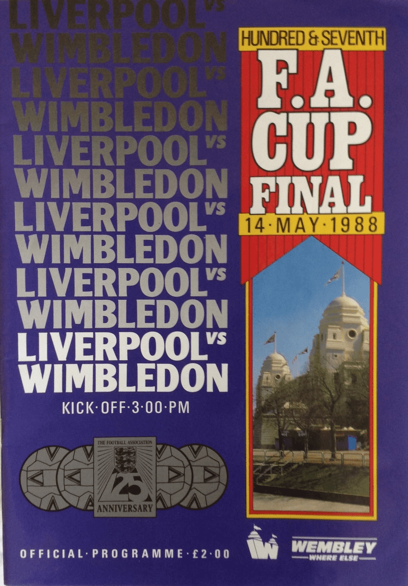 FA Cup Final 1988, Liverpool v Wimbledon (May 14th)