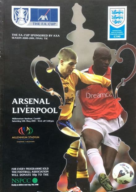 FA Cup Final 2001, Arsenal v Liverpool (May 12th)