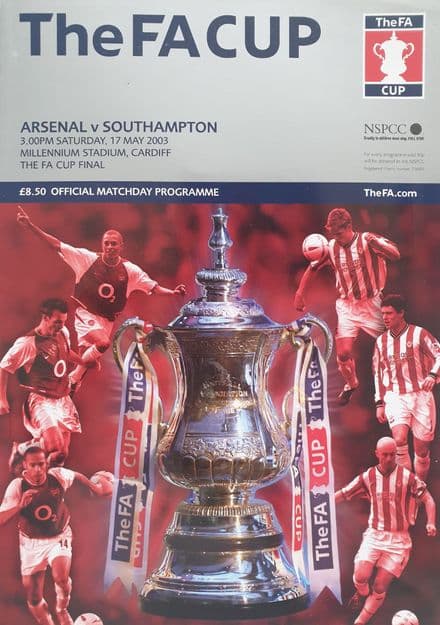 FA Cup Final 2003, Arsenal v Southampton (May 17th)
