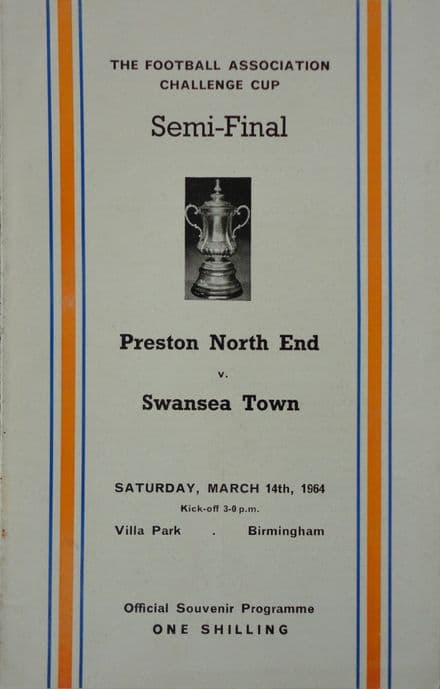 FA Cup SF 1964, Preston v Swansea Town (Mar 14th)