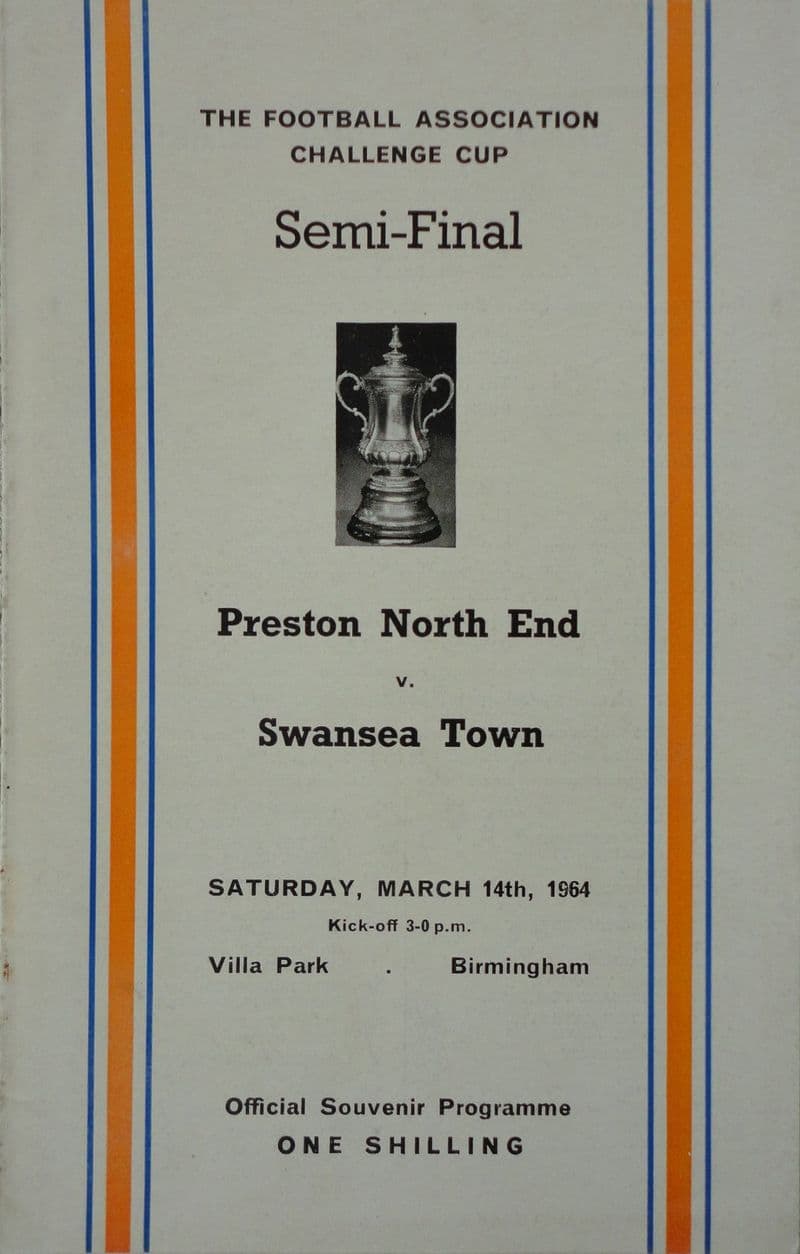 FA Cup SF 1964, Preston v Swansea Town (Mar 14th)