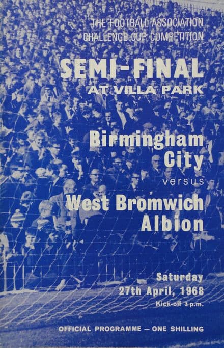 FA Cup SF 1968, Birmingham City v WBA (Apr 27th)