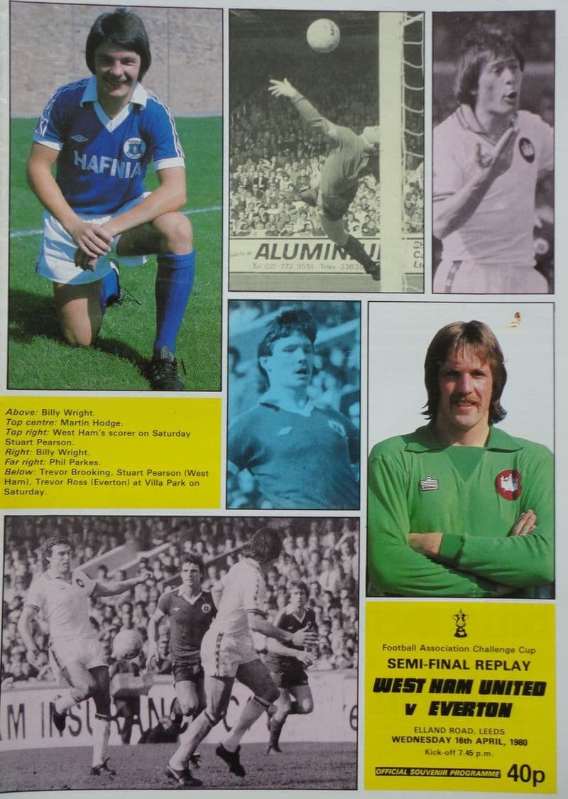 FA Cup SF 1980 Rep, West Ham United v Everton (Apr 16th)
