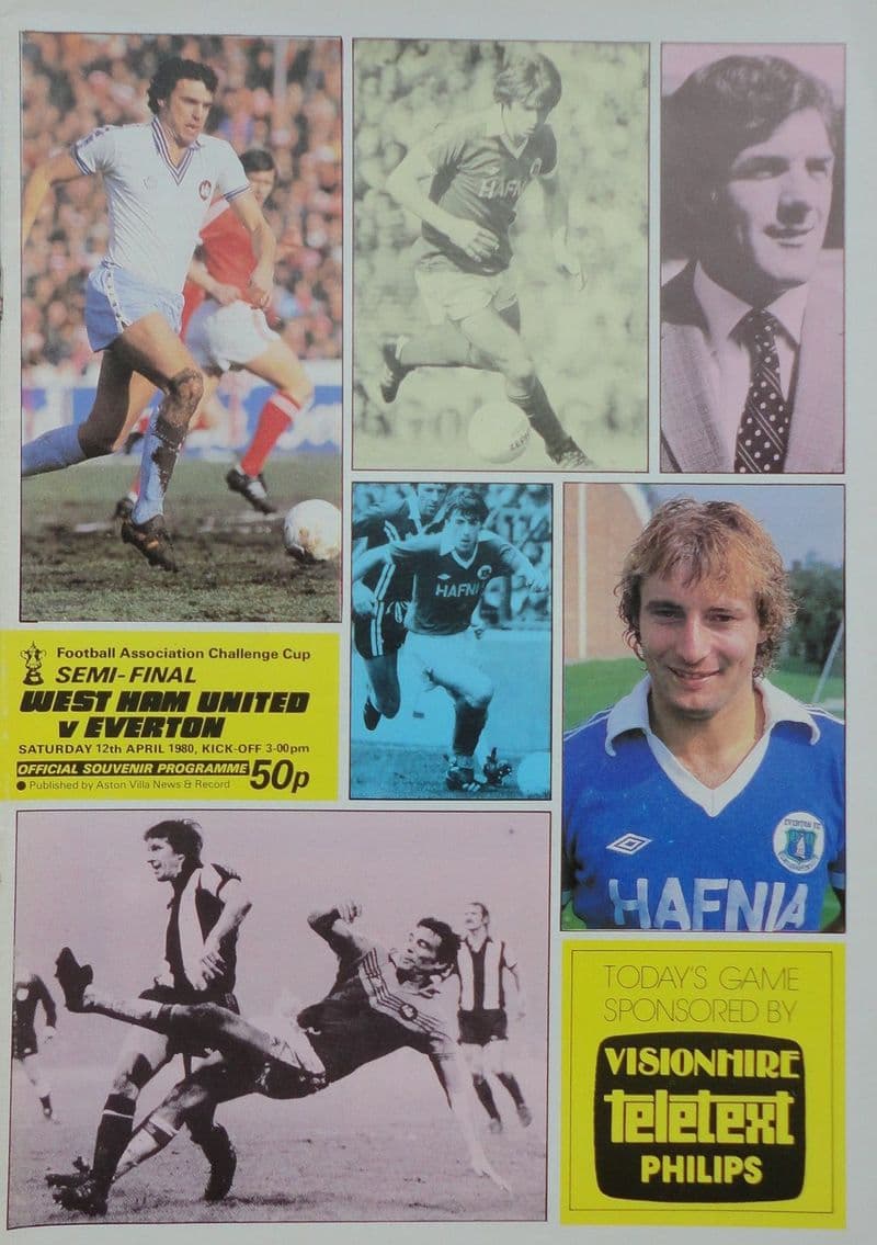 FA Cup SF 1980, West Ham United v Everton, (1980, Apr 12th)