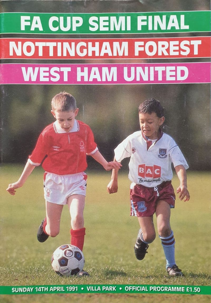FA Cup SF 1991, Nottingham Forest v West Ham United (Apr 14th)