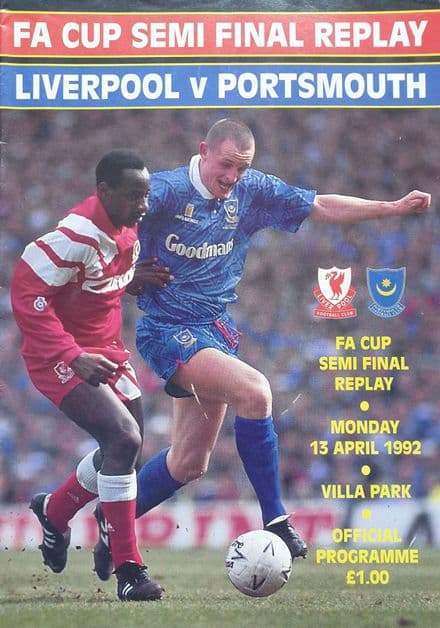FA Cup SF 1993 Rep, Liverpool v Portsmouth (Apr 13th)