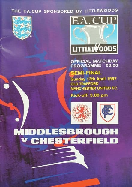 FA Cup SF 1997, Middlesbrough v Chesterfield (Apr 13th)